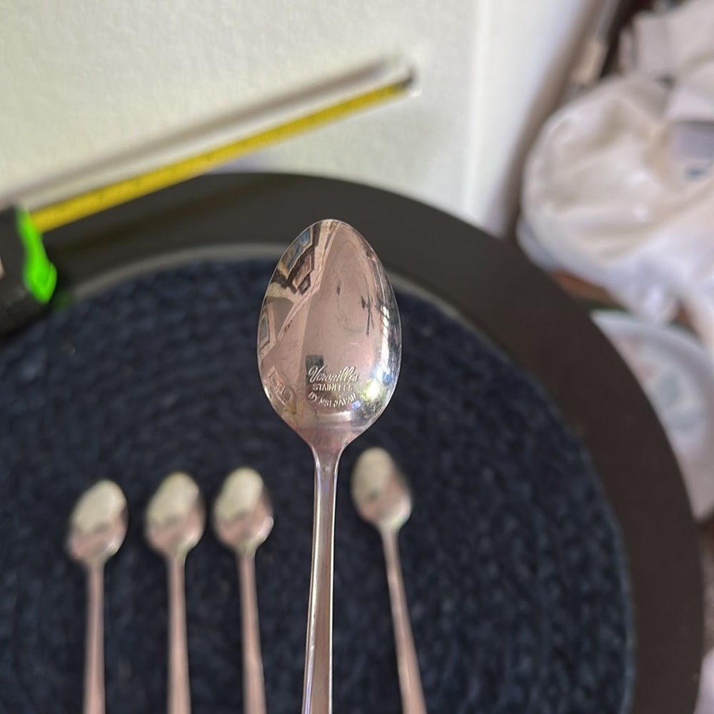 - Versailles Stainless Steel Ice Tea Spoons- Lot of 5 - Picture 4 of 4